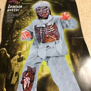 Zombie doctor Halloween Costume boys small
